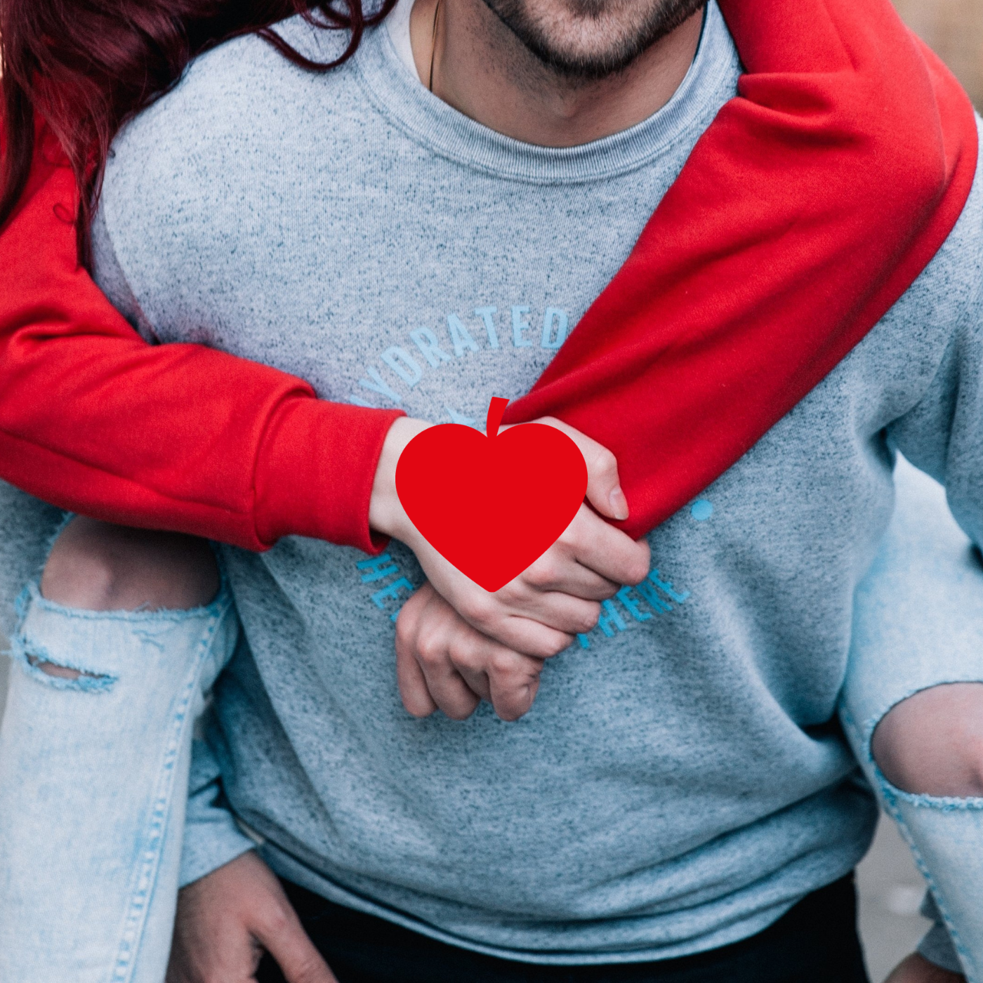 Couple amoureux après une rencontre. Pictogramme fraise coeur. Agence de rencontres à aix en provence